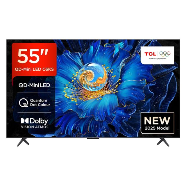 TCL 55C6KS-UK 55inch 4K Ultra HD QD-Mini LED TV