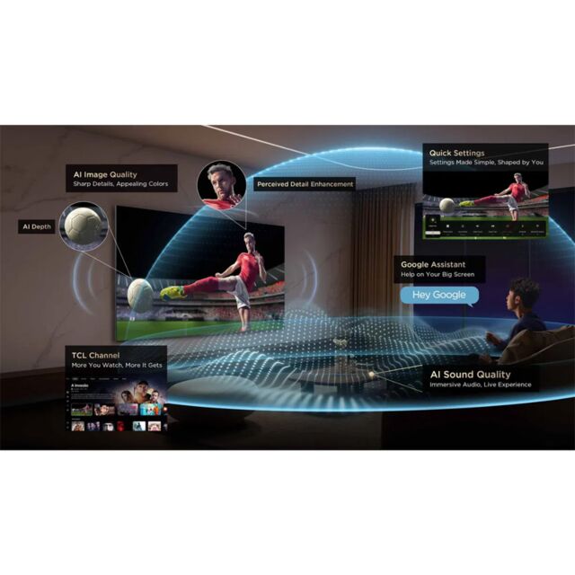 TCL 65C8K-UK 55inch 4K Ultra HD QD-Mini LED TV