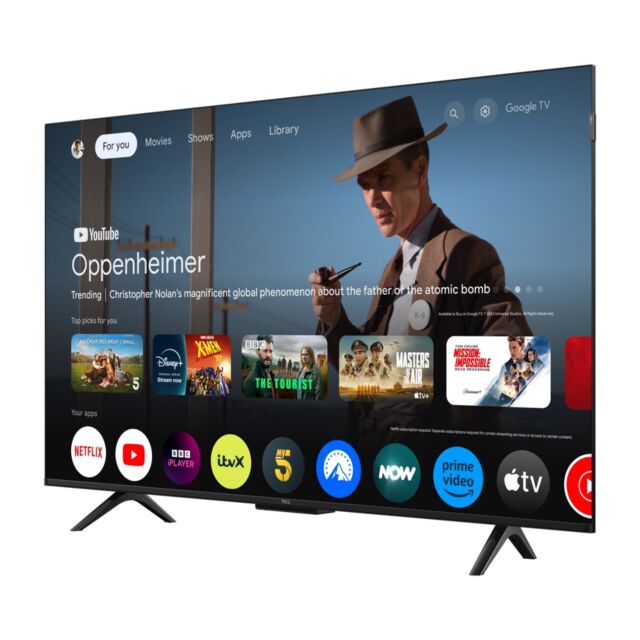 TCL 65P7K-UK 65inch 4K QLED Direct LED HDR Google TV
