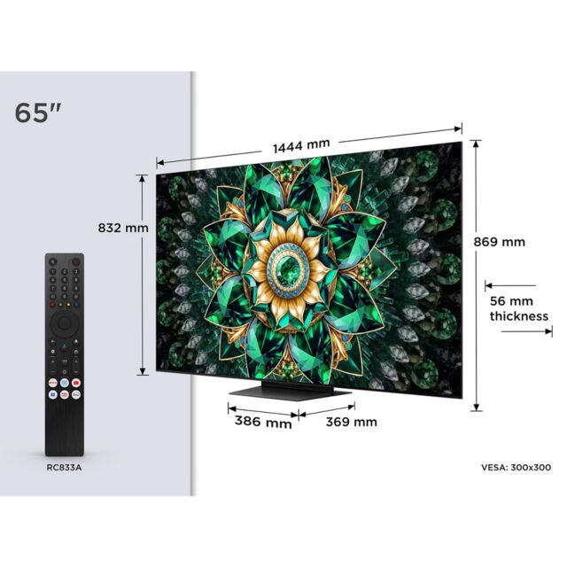 TCL 65Q7C-UK 65inch 4K QD-Mini LED UHD Smart Google TV