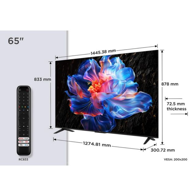 TCL 65V6C-UK 65inch 4K Direct LED HDR Google TV