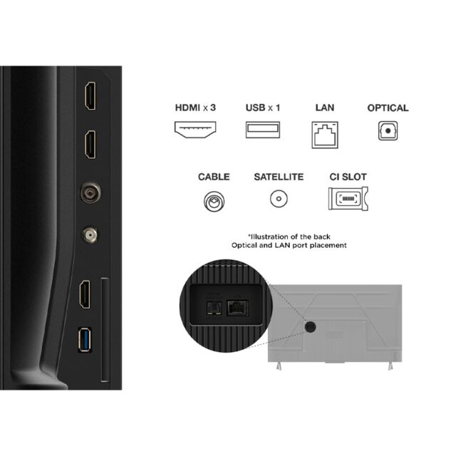 TCL 65V6C-UK 65inch 4K Direct LED HDR Google TV