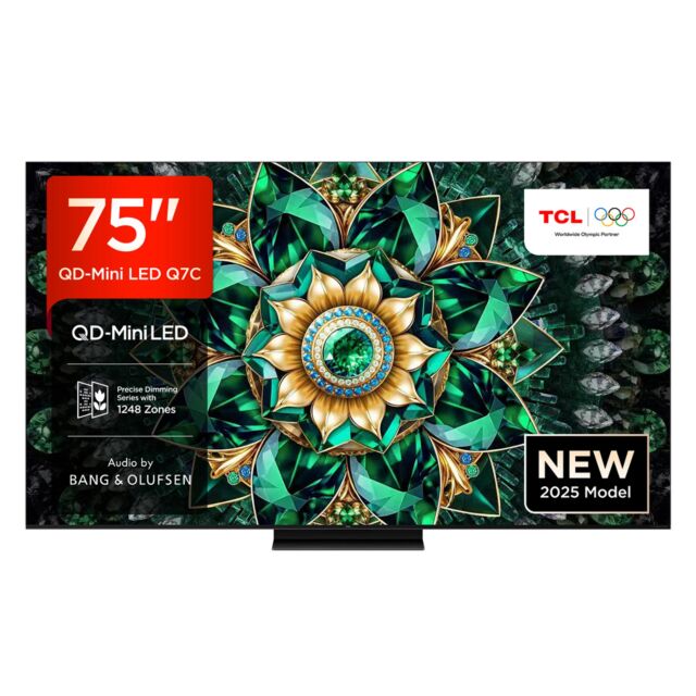 TCL 75Q7C-UK 75inch 4K QD-Mini LED UHD Smart Google TV