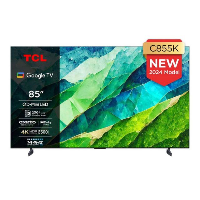 TCL 85C855K 85inch 4K QLED HDR Premium Google TV