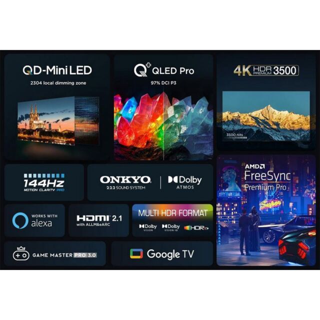 TCL 85C855K 85inch 4K QLED HDR Premium Google TV