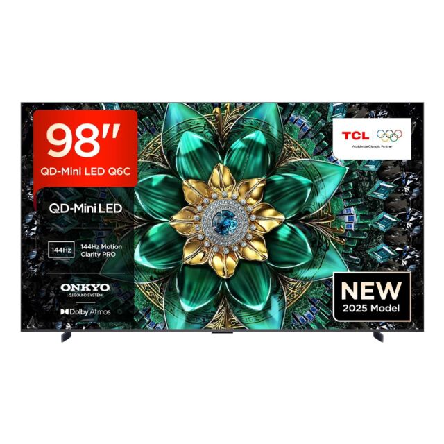 TCL 98Q6C-UK 98inch 4K QD-Mini LED UHD Smart Google TV