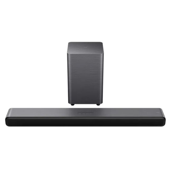 TCL S55H 2.1 ch Dolby Atmos & DTS Virtual:X Wireless Soundbar with Wireless Subwoofer  - Dark Titanium
