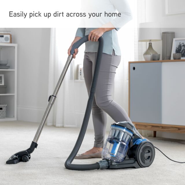 VAX CCQSASV1P1 Air Stretch Pet Vacuum Cleaner - Grey & Blue