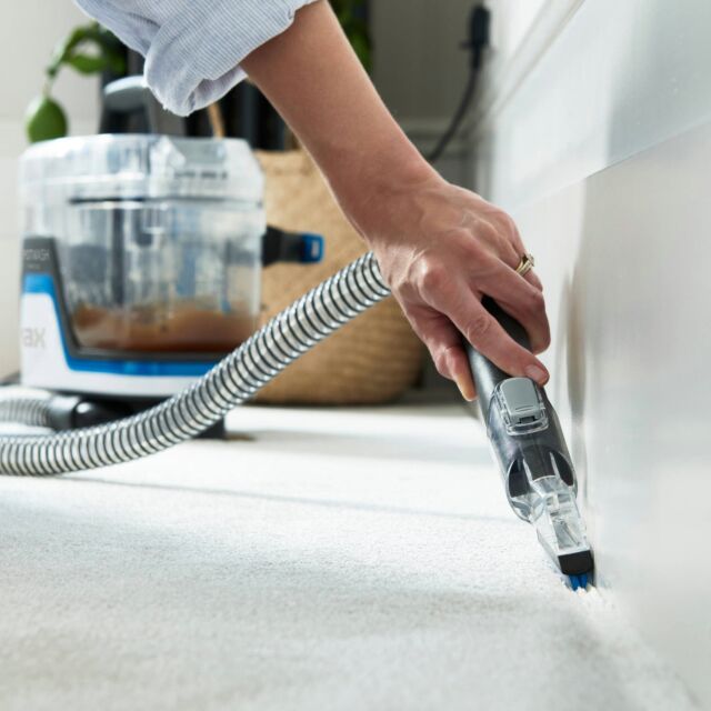 Vax CDSW-MPXPKIT SpotWash Home Duo Carpet Washer with extra 1.5L Spot Wash Antibacterial Solution – Blue