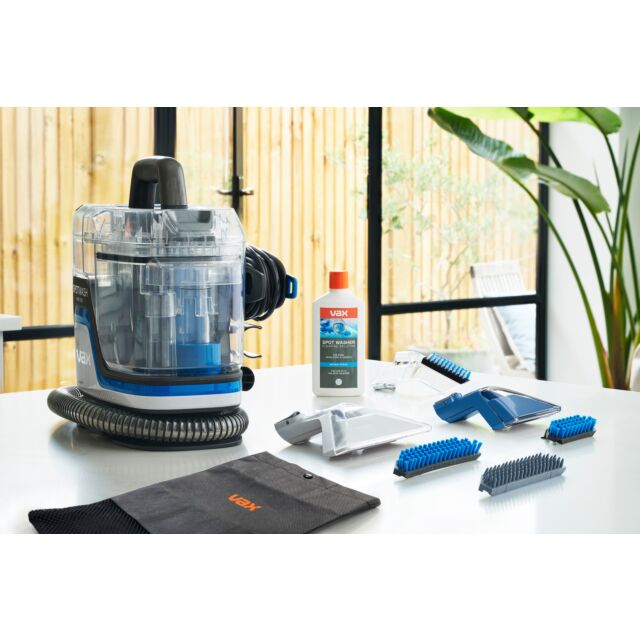 Vax CDSW-MPXPKIT SpotWash Home Duo Carpet Washer with extra 1.5L Spot Wash Antibacterial Solution – Blue