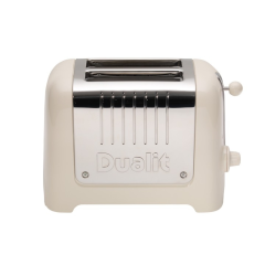 Dualit 26213 2 Slot Lite Toaster, Canvas White