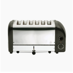 Dualit 60145 6 Slot Classic Toaster, Black