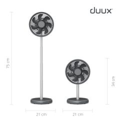 Duux DXCF90UK Rize Fan Charcoal