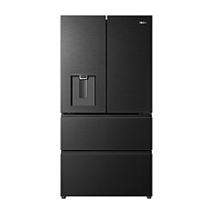 Haier HFR59F18CWMB French Door Style Fridge Freezer - Black