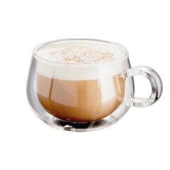 JUDGE JDG30 Double Walled Glassware 2 Piece Cappuccino Glass Set, 225ml