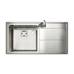 Rangemaster AR9851R/ Arlington Stainless Steel Inset Sink 1 Bowl Polished