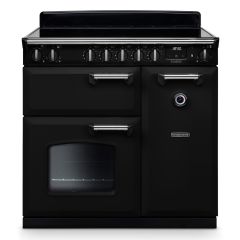 Rangemaster CL90EIPGBL/CM1 Classic 90cm Induction Cooler, Black/Chrome (2025)