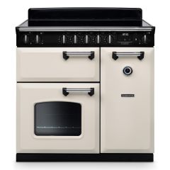 Rangemaster CL90EIPPCR/CM1 Classic 90cm Induction Cooker, Pale Cream/Chrome (2025)