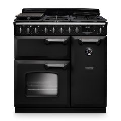 Rangemaster CLDL90DFPCBL/CM1 Classic Deluxe 90cm Dual Fuel Charcoal Black/Chrome