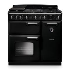 Rangemaster CLDL90DFPGBL/CM1 Classic Deluxe 90cm Dual Fuel Black/Chrome