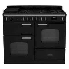 Rangemaster CLO110DFPGBL/CM1 Classic OC 110cm Dual Fuel Cooker, Black/Chrome (2025)