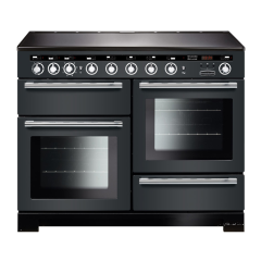 Rangemaster EDL110EISL/C (117390) Encore Deluxe 110cm IND Range Cooker, Slate/Chrome