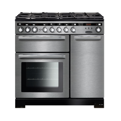Rangemaster EDL90DFFSS/C (117210) Encore Deluxe 90cm DF Range Cooker, Stainless /Chrome