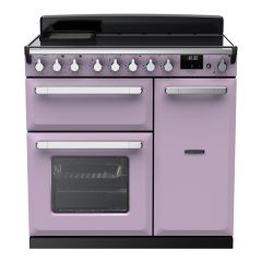 Rangemaster ESDL90EIPHTH/CM1 Estel Deluxe 90cm Induction Range Cooker, Heather/Chrome