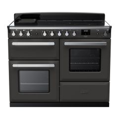 Rangemaster ESDLO110EIPSLT/CM1 Estel Deluxe 110cm Induction Range Cooker, Slate/Chrome