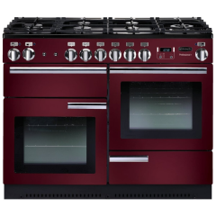 Rangemaster PROP110DFFCY/C PROFESSIONAL PLUS 110cm Dual Fuel Cooker, Cranberry