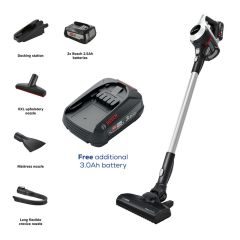 Bosch BCS612GB Unlimited Serie 6 ProHome Cordless Vacuum Cleaner - White - 30 Minute Run Time