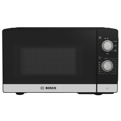 Bosch FFL020MS2B 800W 20 Litres Single Microwave, Black/Stainless Steel