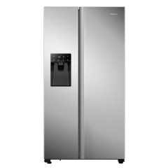 Hisense RS694N4TIE 91cm No Frost American Style Fridge Freezer - Stainless Steel