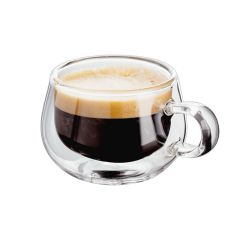 Double Walled Glassware 2 Piece Espresso Glass Set, 75ml