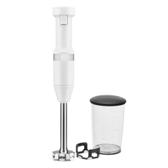 KitchenAid 5KHBV53BWH Classic Lightweight Hand Blender, White