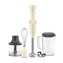 KitchenAid 5KHBV83BAC Versatile Hand Blender in Almond Cream