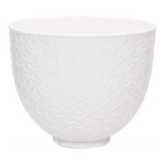 KitchenAid 5KSM2CB5TWM 4.8 L Mermaid Lace White Ceramic Bowl Optional