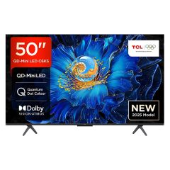TCL 50C6KS-UK 50" 4K Ultra HD Premium QD-Mini LED TV (2025)
