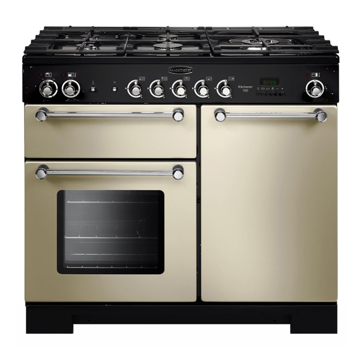 PRC Direct | Rangemaster KITCHENER 100cm Gas Range Cooker, Cream/C ...