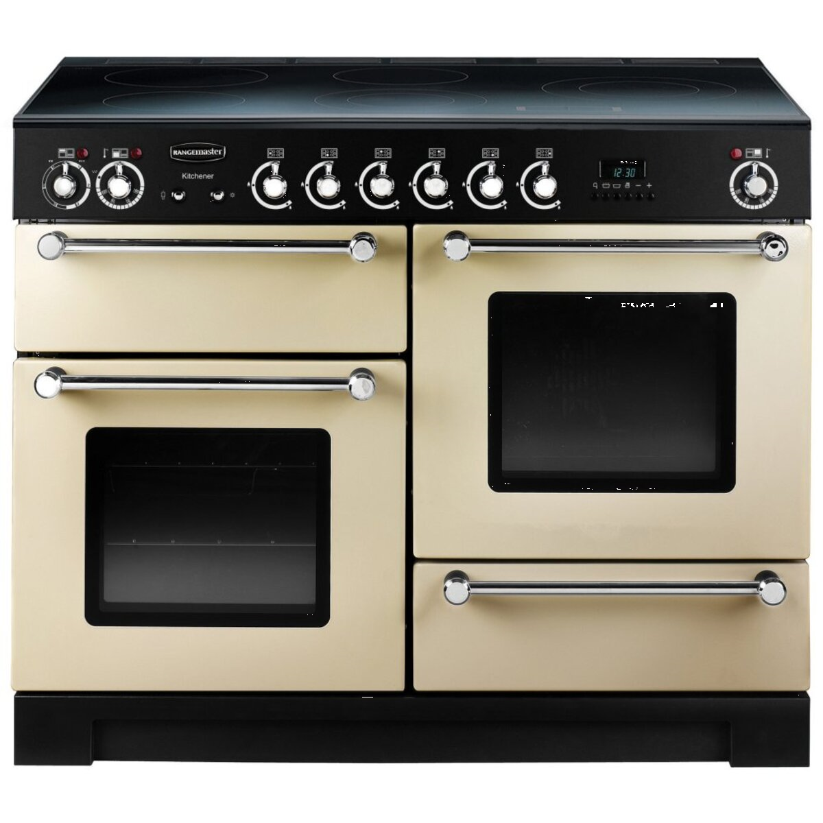 PRC Direct | Rangemaster KITCHENER 110cm Ceramic Range Cooker, Cream ...