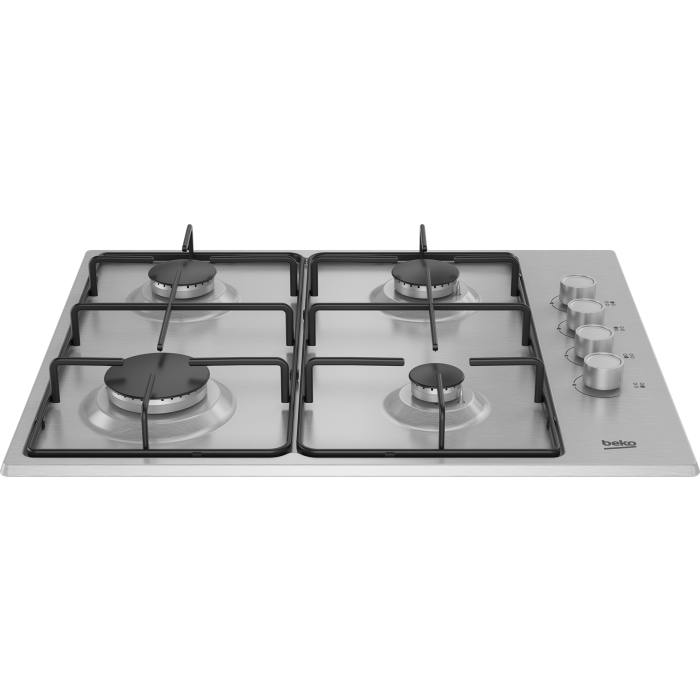 Beko CIHYG21SX 60cm 4 Gas Hob Burner in Stainless Steel