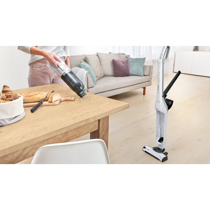 Bosch BBH3280GB 2 in 1 Cordless Upright Vacuum Cleaner, Silver