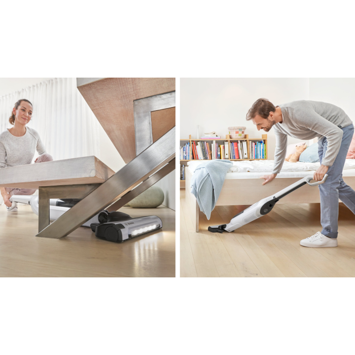 Bosch BBH3280GB 2 in 1 Cordless Upright Vacuum Cleaner, Silver