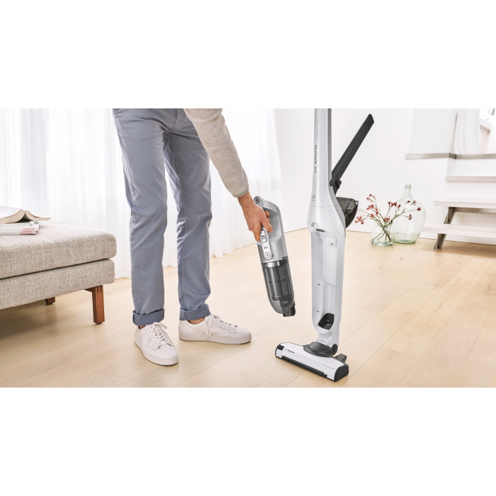 Bosch BBH3280GB 2 in 1 Cordless Upright Vacuum Cleaner, Silver