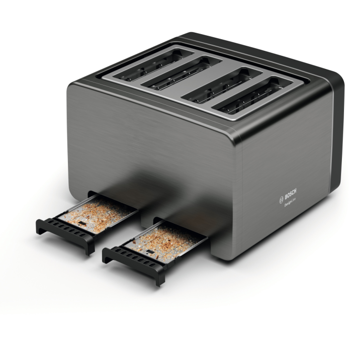 Bosch TAT5P445GB 4 Slice Toaster, Anthracite