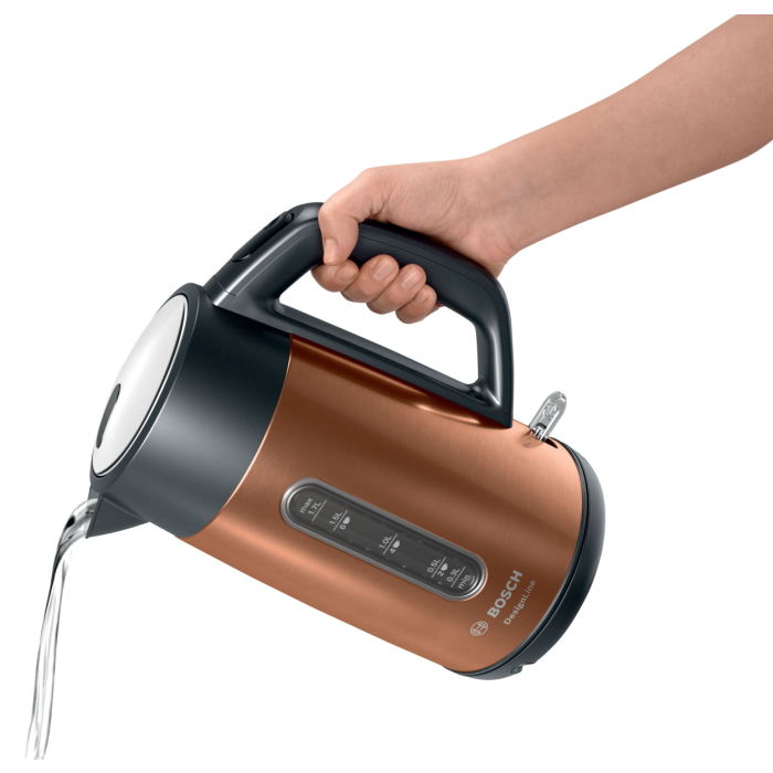 Bosch TWK4P439GB DesignLine 1.7L Kettle in Copper