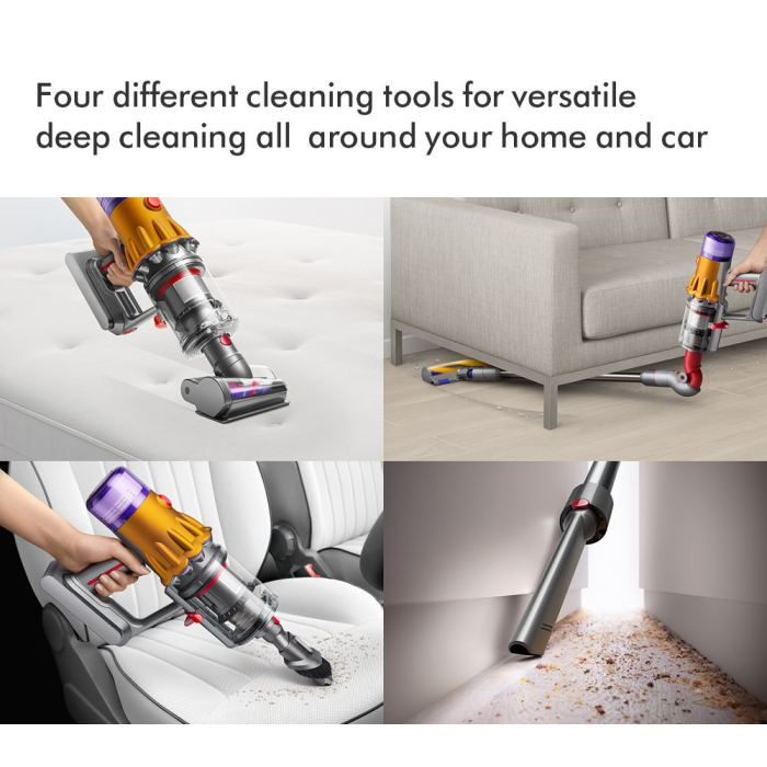 Dyson V12-2023 Cordless Stick Vacuum - 60 Minutes Run Time - Nickel
