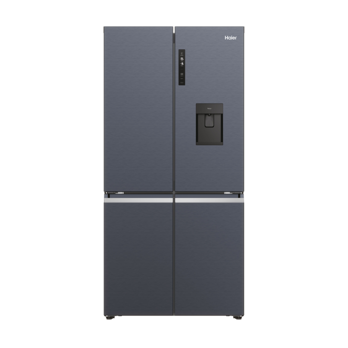 Haier HCR5919EHMB 90cm 60/40 Frost Free American Fridge Freezer - Brushed Black