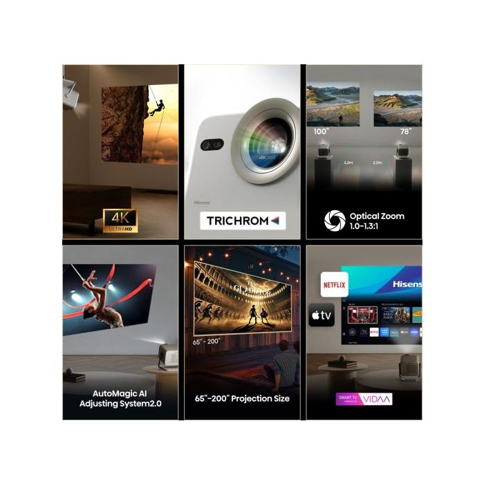 Hisense M2TUK PRO Smart 4K Mini Laser Projector