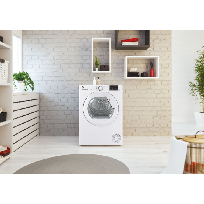 Hoover HLEC8DG 8kg Condenser Tumble Dryer in White